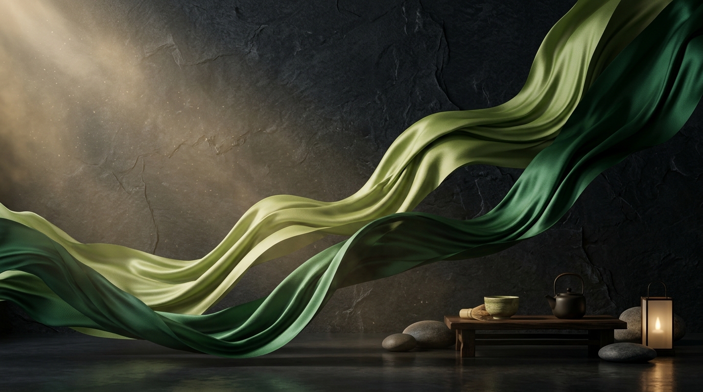 Botanical Emerald Silk