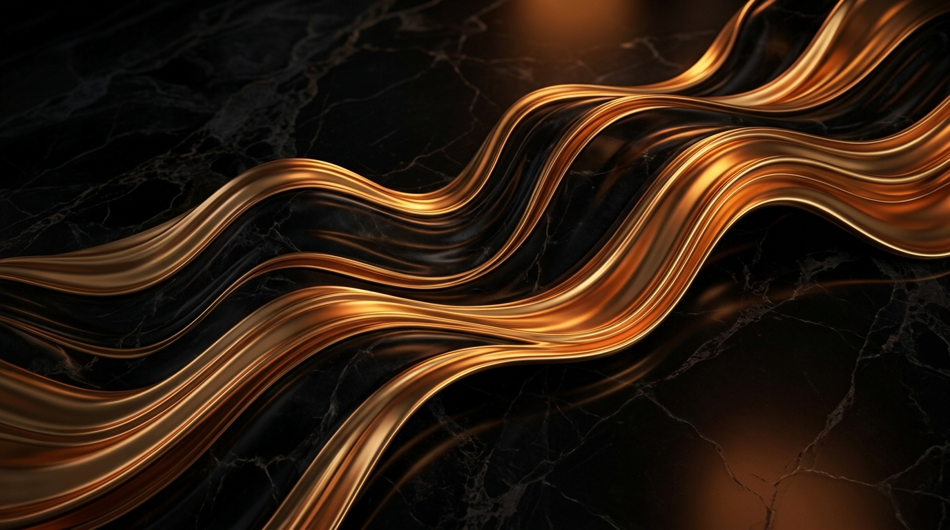 Gold & Obsidian Wave